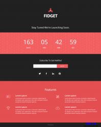 Fidget-網站上線倒計時響應式模板_帝國cms模板插圖