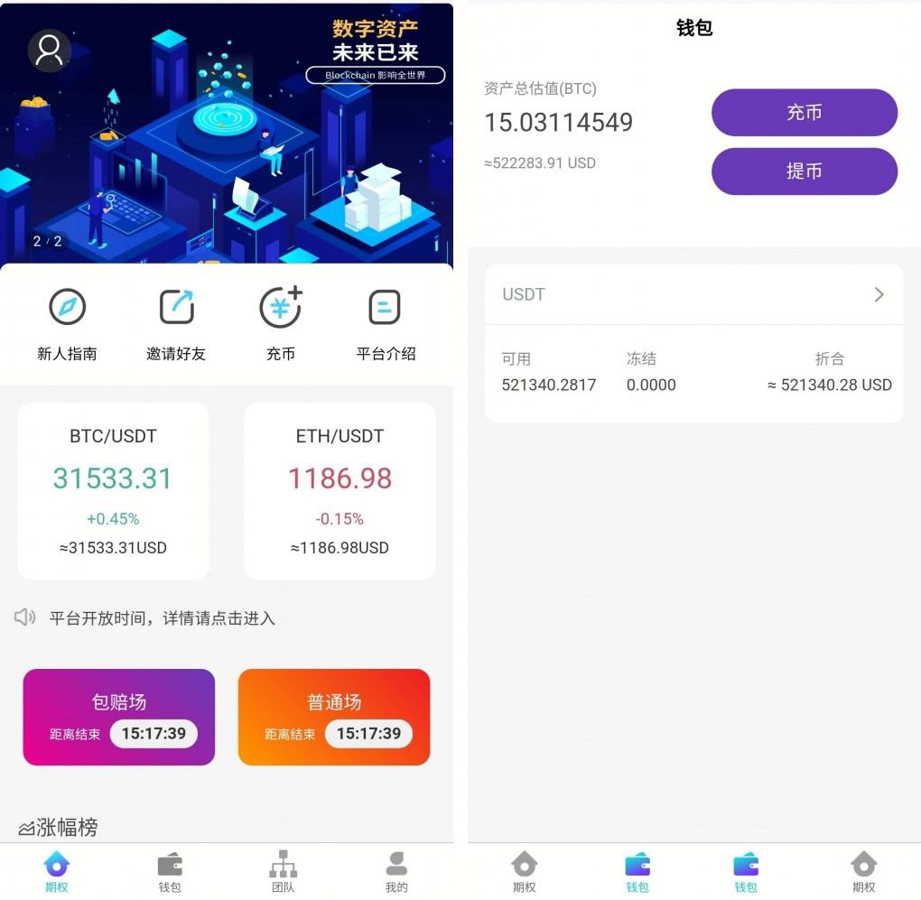 價值6000的USDT競猜盤源碼+時間盤源碼+多語言
