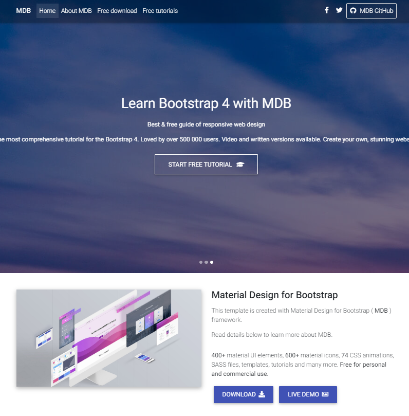 Bootstrap4引導頁單頁html5模板_Yunyiwl.com插圖