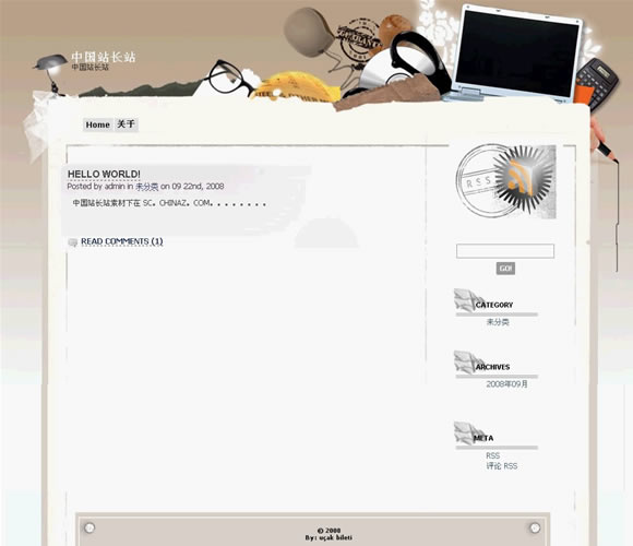 WordPress Desktop模板__wordpress主题