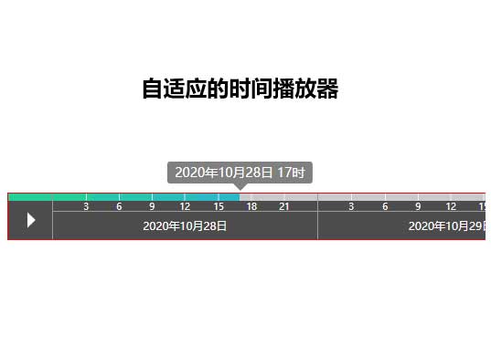 日期時間軸進度條播放特效