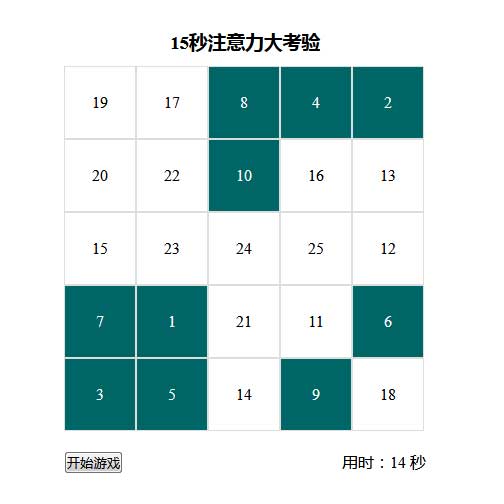 VUE數字記憶小遊戲代碼插圖 VUE數字記憶小遊戲代碼