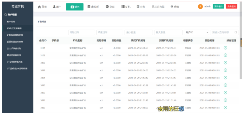 新chia分币系统/矿机源码/分销商城/矿机app/奇亚币分币挖矿app/FIL/BBZ/PHA插图10 1508044432952862434