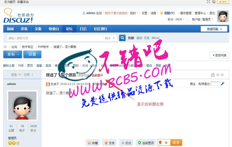 用户主题自助 V1.1 dz商业版插件|非常不错的自助提升插件，积分消耗利器等