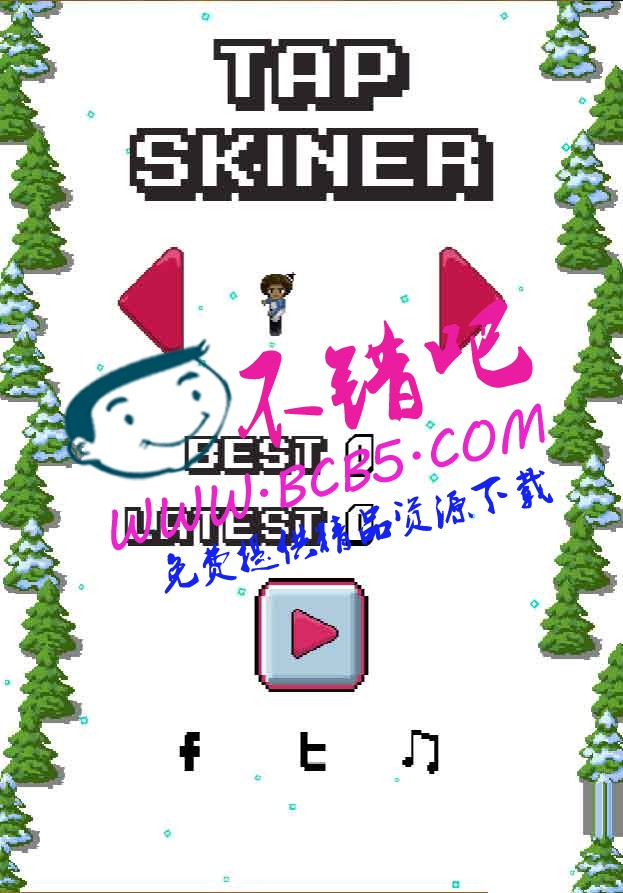 HTML5《Top Skier》游戏源码下载