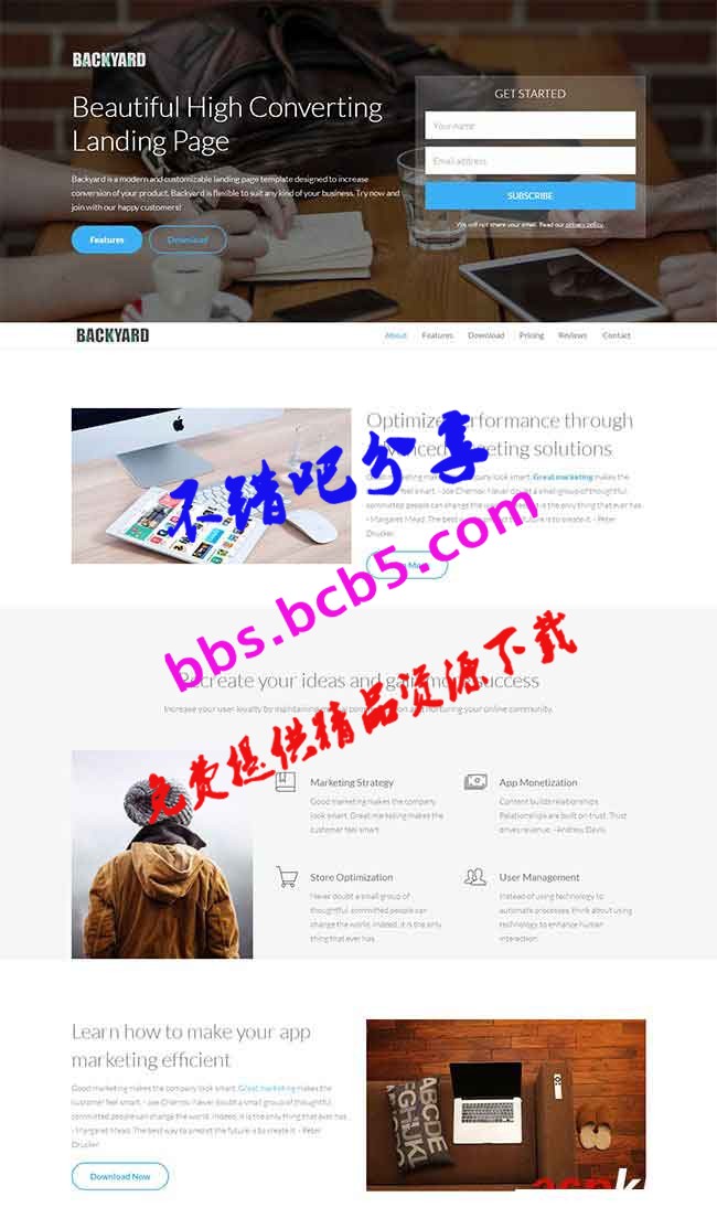 HTML5带登陆框设计类网站模板|设计公司单页网站模板下载