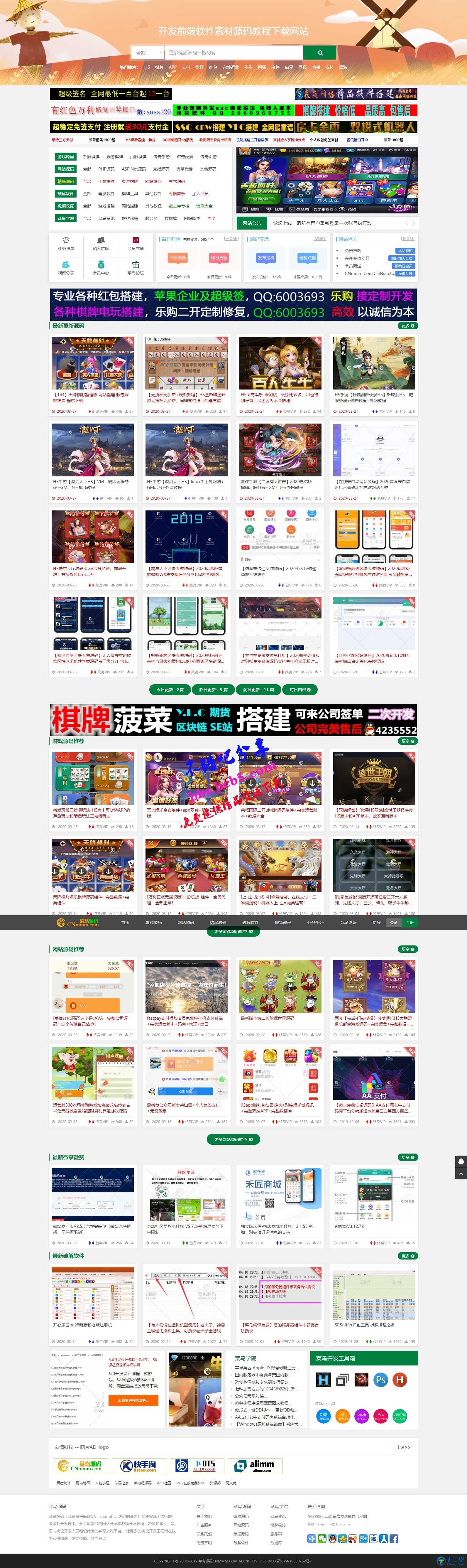 精仿菜鳥源碼網站模板一比一自適應手機端+會員充值系統ds